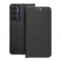 Peňaženkové puzdro LUNA Book Carbon na Samsung Galaxy A25 5G Uhlíkové vlákno, Elegant  Čierny