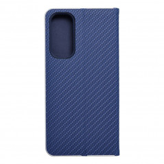 Peňaženkové puzdro LUNA Book Carbon na Samsung Galaxy A25 5G Uhlíkové vlákno, Elegant  Modrý