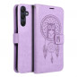 Peňaženkové puzdro MEZZO Book na Samsung Galaxy A25 5G Lapač snov  Fialový (Purple)