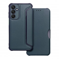 Peňaženkové puzdro Razor Book na Samsung Galaxy A25 5G Uhlíkové vlákno, Karbónový vzor  Modrý