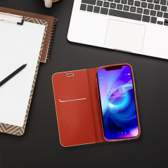 Peňaženkové puzdro LUNA Book Gold na Samsung Galaxy A05 Elegant  Červený