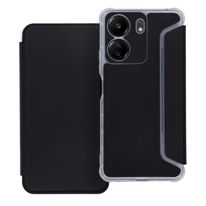 Peňaženkové puzdro Piano Book na XIAOMI Redmi 13C Čierny