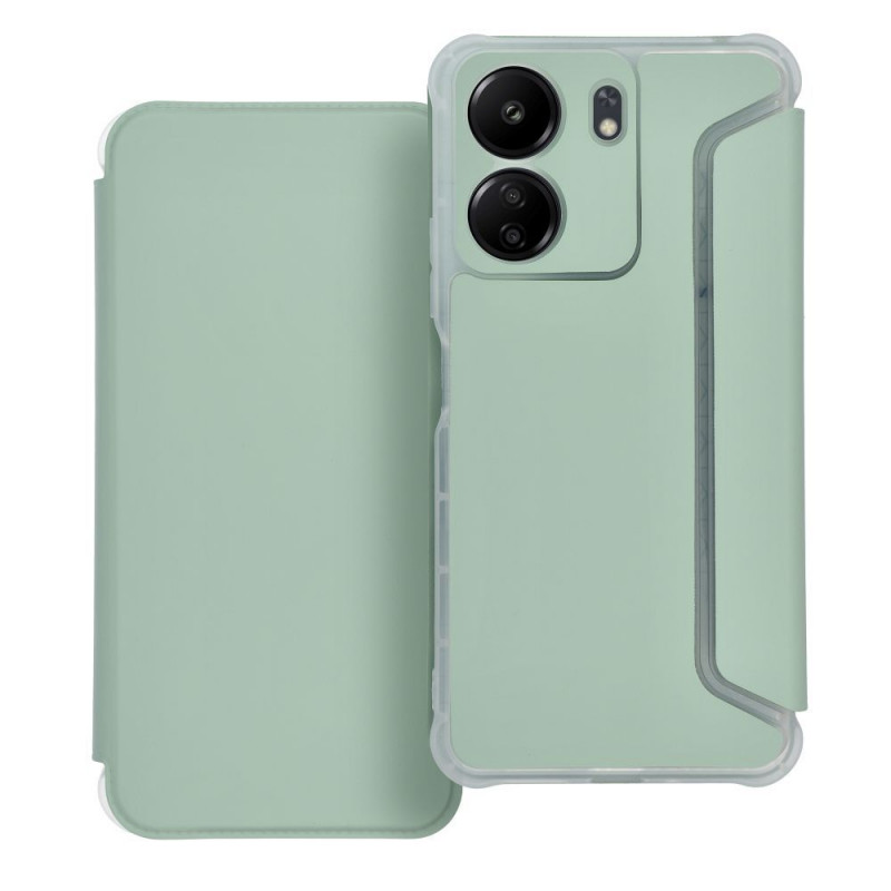 Peňaženkové puzdro Piano Book na XIAOMI Redmi 13C Svetlo zelený