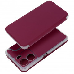 Peňaženkové puzdro Piano Book na XIAOMI Redmi 13C Purpurový