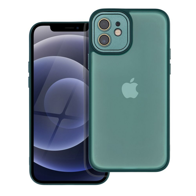 Kryt VARIETE na Apple iPhone 12 Elegant  Tmavo zelený