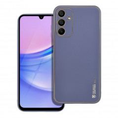 Kryt Leather na Samsung Galaxy A15 5G Modrý