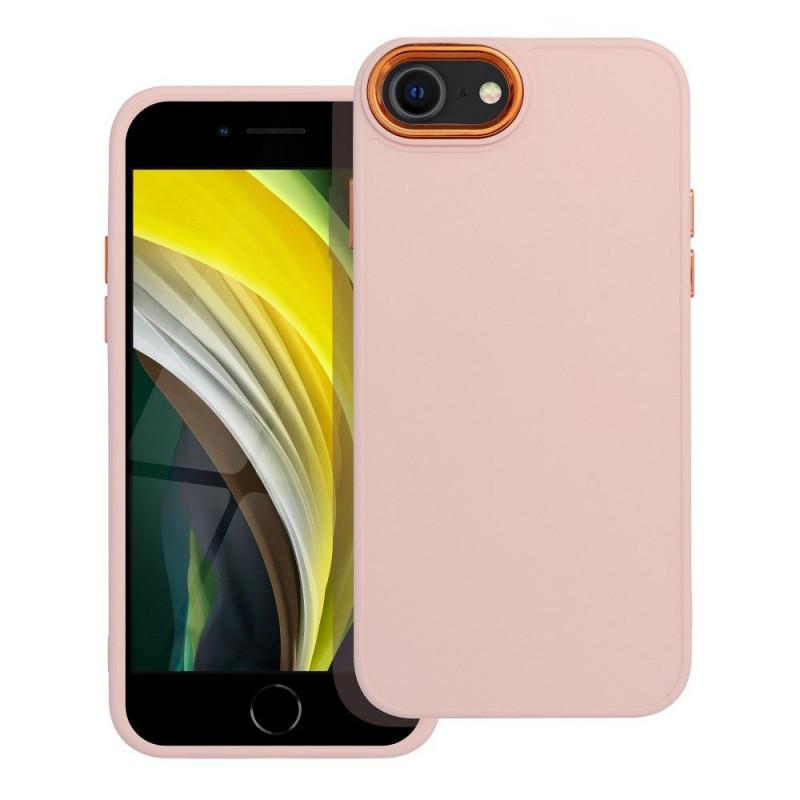 Kryt FRAME na Apple iPhone SE 2020 Elegant  Púdrovo ružový