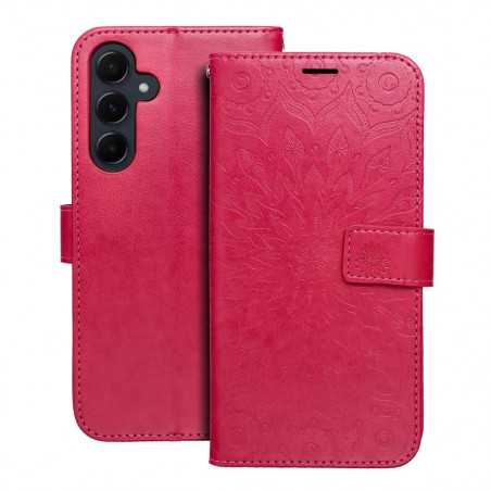 Peňaženkové puzdro MEZZO Book na Samsung Galaxy A55 Mandala Purpurový