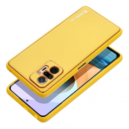 Kryt Leather na XIAOMI Redmi 13C Žltý