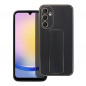 Kryt LEATHER Case Kickstand na Samsung Galaxy A25 5G Čierny