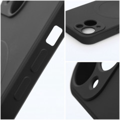 Kryt Silicone Mag Cover na Samsung Galaxy S24 MagSAFE  Čierny
