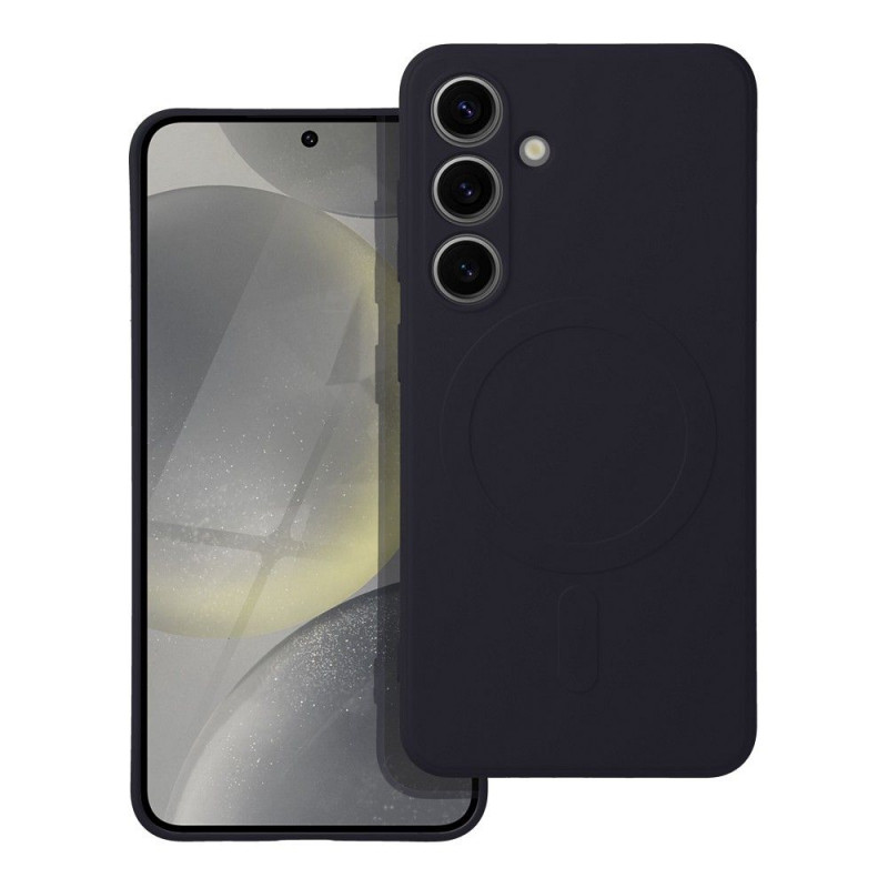 Kryt Silicone Mag Cover na Samsung Galaxy S24 MagSAFE  Čierny