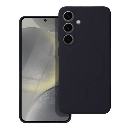 Kryt Silicone Mag Cover na Samsung Galaxy S24 MagSAFE Čierny