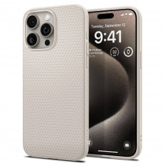 Kryt Spigen  Liquid Air na Apple iPhone 15 Pro Max Prirodzená titánová
