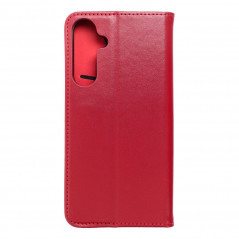 Peňaženkové puzdro Leather case SMART PRO na Samsung Galaxy A35 Elegant  Vinovo červený