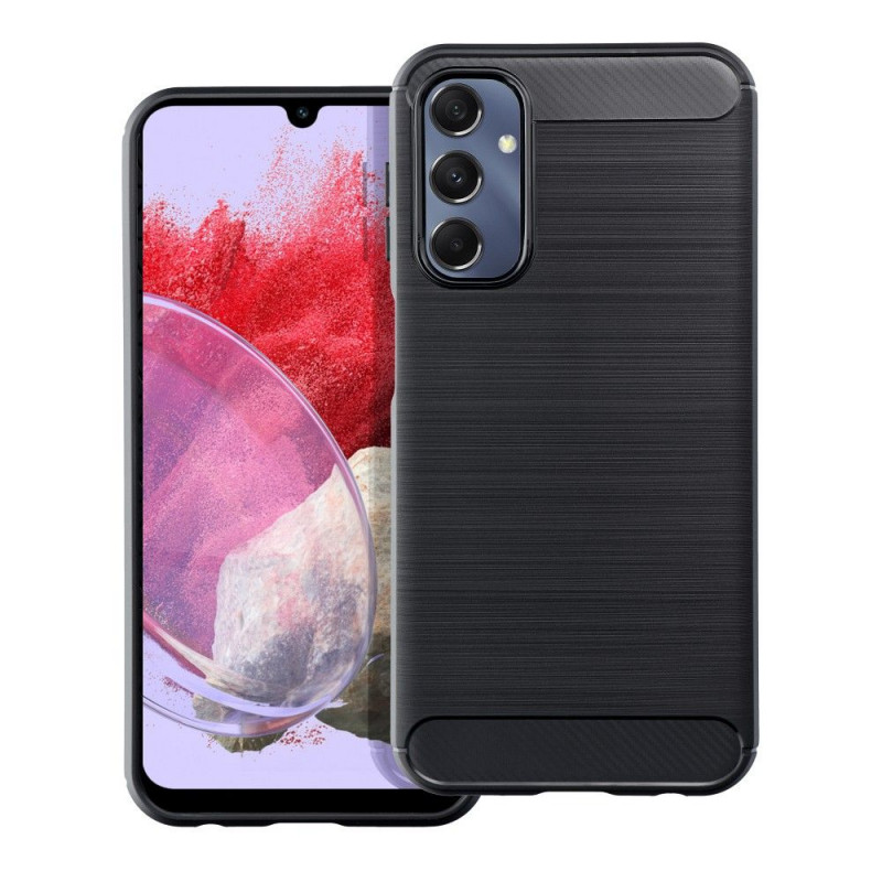 Kryt Carbon na Samsung Galaxy M34 Elegant  Čierny