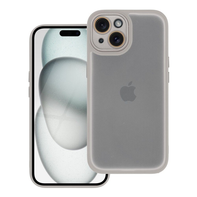 Kryt VARIETE na Apple iPhone 15 Elegant  Oceľový