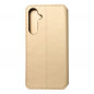 Peňaženkové puzdro Dual Pocket book na Samsung Galaxy A35 Zlatý
