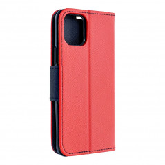 Peňaženkové puzdro Fancy Book na XIAOMI Redmi 13C Červený / Námornícka modrá
