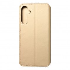 Peňaženkové puzdro Dual Pocket book na Samsung Galaxy A25 5G Zlatý