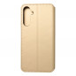 Peňaženkové puzdro Dual Pocket book na Samsung Galaxy A25 5G Zlatý