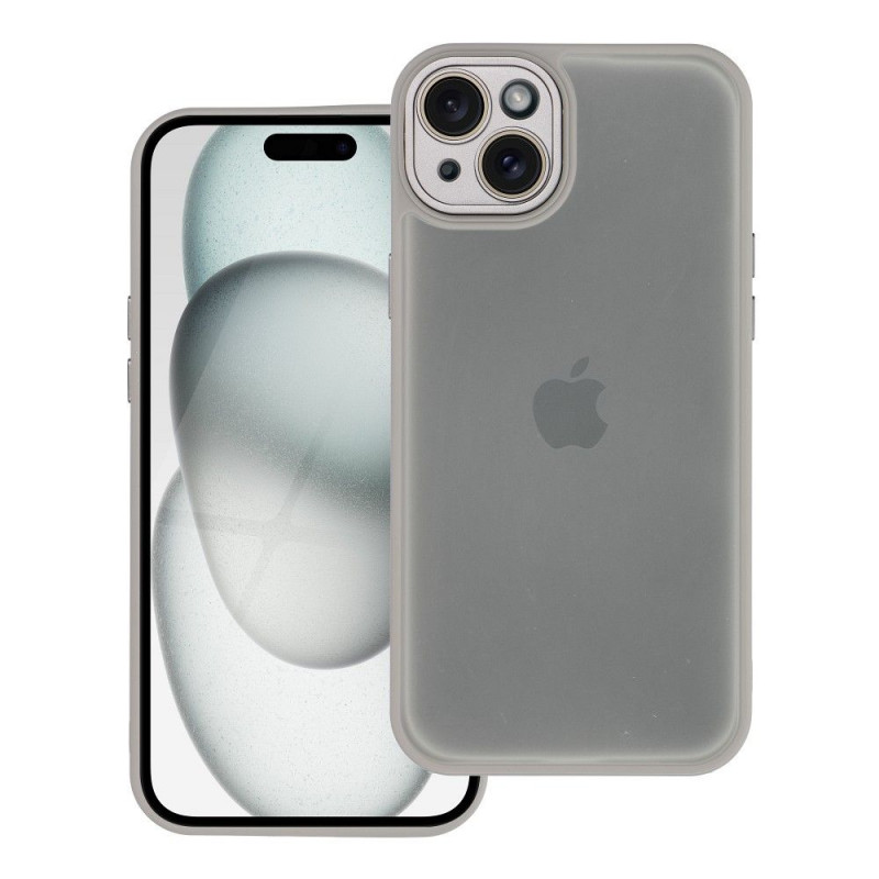 Kryt VARIETE na Apple iPhone 15 Plus Elegant  Oceľový