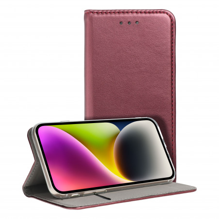 Peňaženkové puzdro Smart Magneto book na Samsung Galaxy A55 Bordový