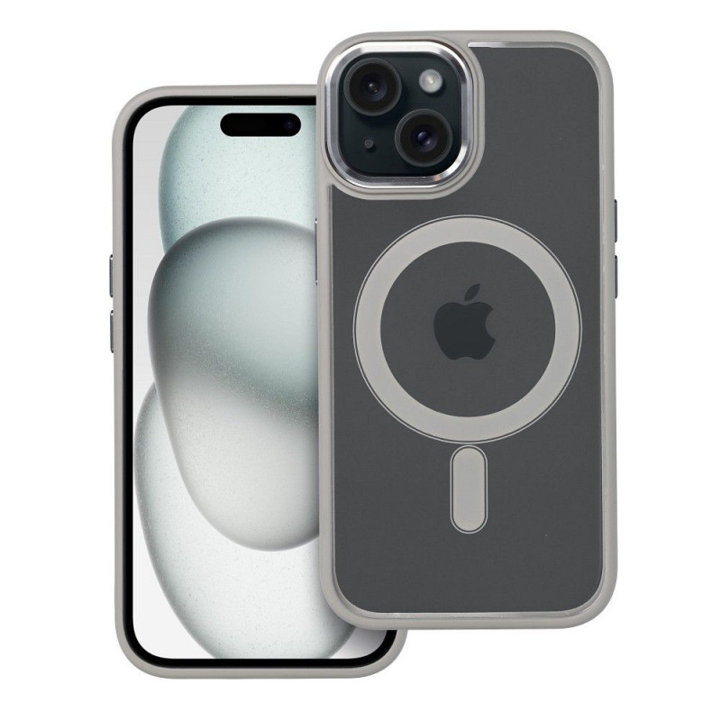 Kryt Color Edge Mag na Apple iPhone 15 MagSAFE  Titanovo šedý