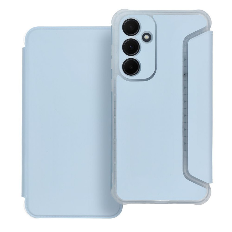 Peňaženkové puzdro Piano Book na Samsung Galaxy A35 Svetlo modrý