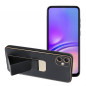Kryt LEATHER Case Kickstand na Samsung Galaxy A05 Čierny