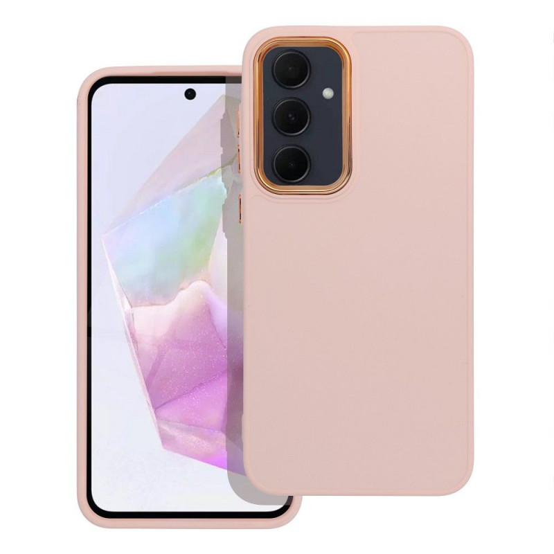 Kryt FRAME na Samsung Galaxy A35 Elegant  Púdrovo ružový
