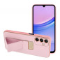 Kryt LEATHER Case Kickstand na Samsung Galaxy A15 5G Ružový