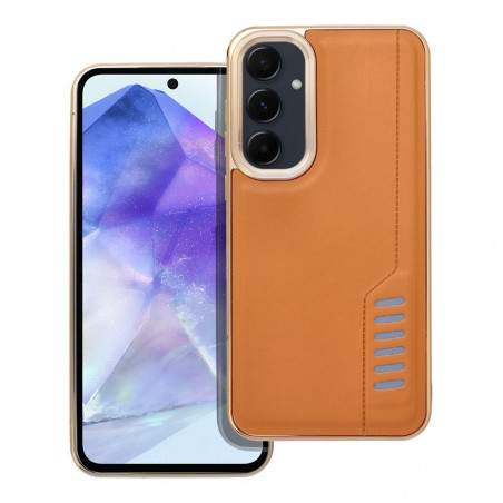 Kryt MILANO na Samsung Galaxy A55 Hnedý