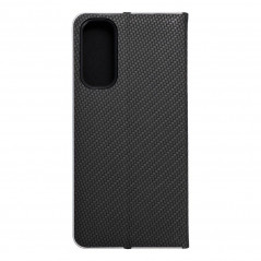 Peňaženkové puzdro LUNA Book Carbon na Samsung Galaxy A05s Uhlíkové vlákno, Elegant  Čierny