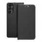 Peňaženkové puzdro LUNA Book Carbon na Samsung Galaxy A05s Uhlíkové vlákno, Elegant  Čierny