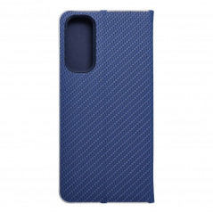 Peňaženkové puzdro LUNA Book Carbon na Samsung Galaxy A05s Uhlíkové vlákno, Elegant  Modrý