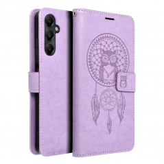 Peňaženkové puzdro MEZZO Book na Samsung Galaxy A05s Lapač snov  Fialový (Purple)