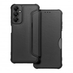Peňaženkové puzdro Razor Book na Samsung Galaxy A05s Uhlíkové vlákno, Karbónový vzor  Čierny