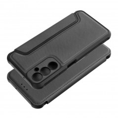 Peňaženkové puzdro Razor Book na Samsung Galaxy A05s Uhlíkové vlákno, Karbónový vzor  Čierny