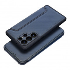 Peňaženkové puzdro Razor Book na Samsung Galaxy A05s Uhlíkové vlákno, Karbónový vzor Modrý