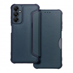 Peňaženkové puzdro Razor Book na Samsung Galaxy A05s Uhlíkové vlákno, Karbónový vzor  Modrý