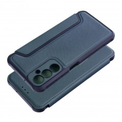 Peňaženkové puzdro Razor Book na Samsung Galaxy A05s Uhlíkové vlákno, Karbónový vzor  Modrý