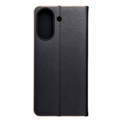 Peňaženkové puzdro LUNA Book Gold na XIAOMI Redmi 13C Elegant  Čierny