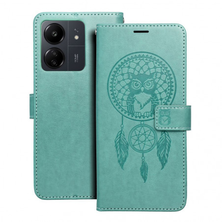 Peňaženkové puzdro MEZZO Book na XIAOMI Redmi 13C Lapač snov Zelený
