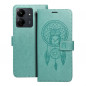 Peňaženkové puzdro MEZZO Book na XIAOMI Redmi 13C Lapač snov  Zelený