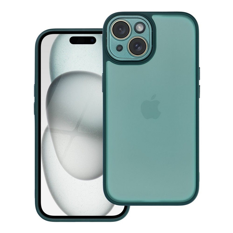 Kryt VARIETE na Apple iPhone 15 Elegant  Tmavo zelený