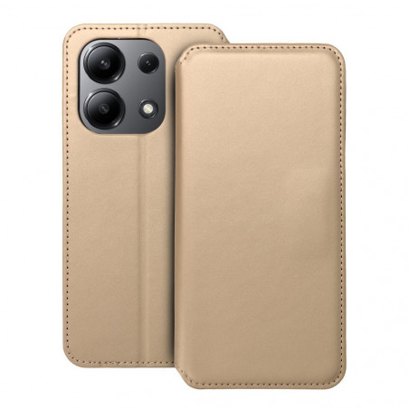 Peňaženkové puzdro Dual Pocket book na XIAOMI Redmi Note 13 4G Zlatý