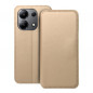 Peňaženkové puzdro Dual Pocket book na XIAOMI Redmi Note 13 4G Zlatý