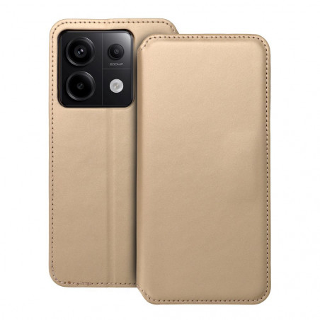 Peňaženkové puzdro Dual Pocket book na XIAOMI Redmi Note 13 Pro 5G Zlatý