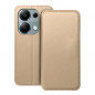 Peňaženkové puzdro Dual Pocket book na XIAOMI Redmi Note 13 Pro 4G Zlatý